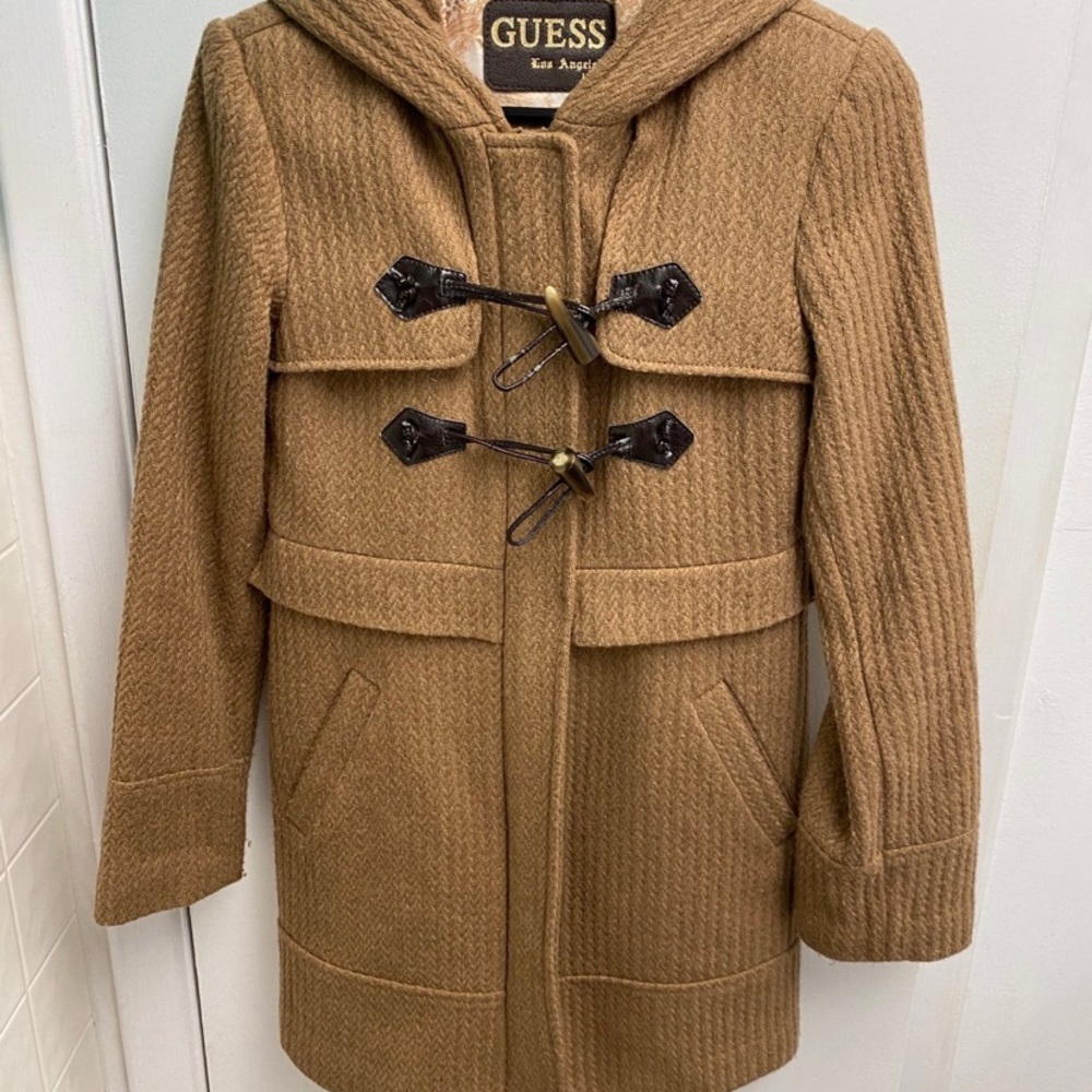 Guess Women's Brown Toggle Trench Coat
